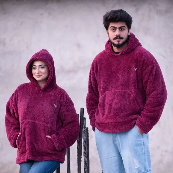 Wear Bear Burgundy Hoodie