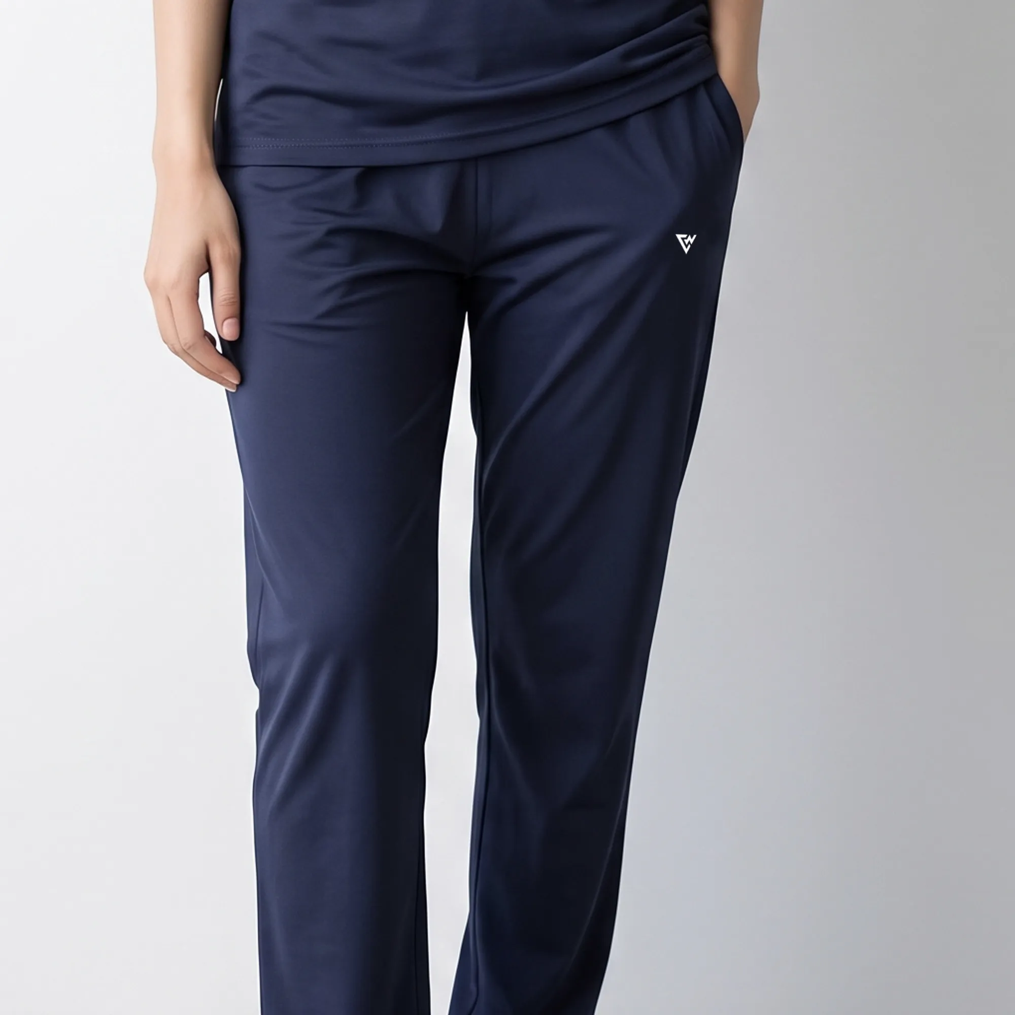 Women's Navy Blue Casual Co-Ord Set trouser